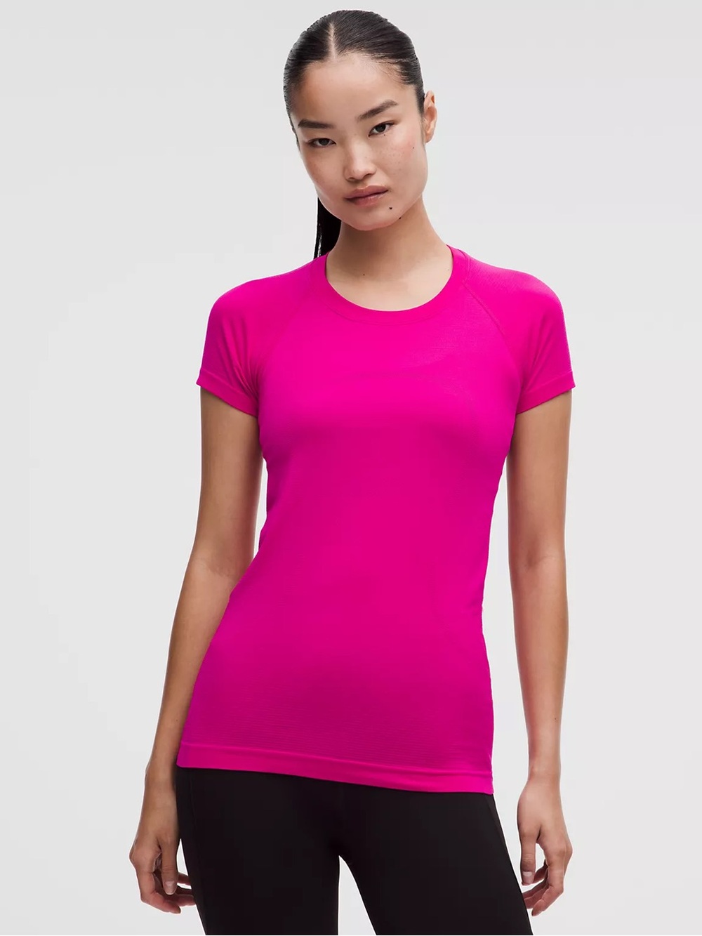 Lululemon Swiftly Tech 2.0 running Pink Running Top gym Size 14 workout yoga